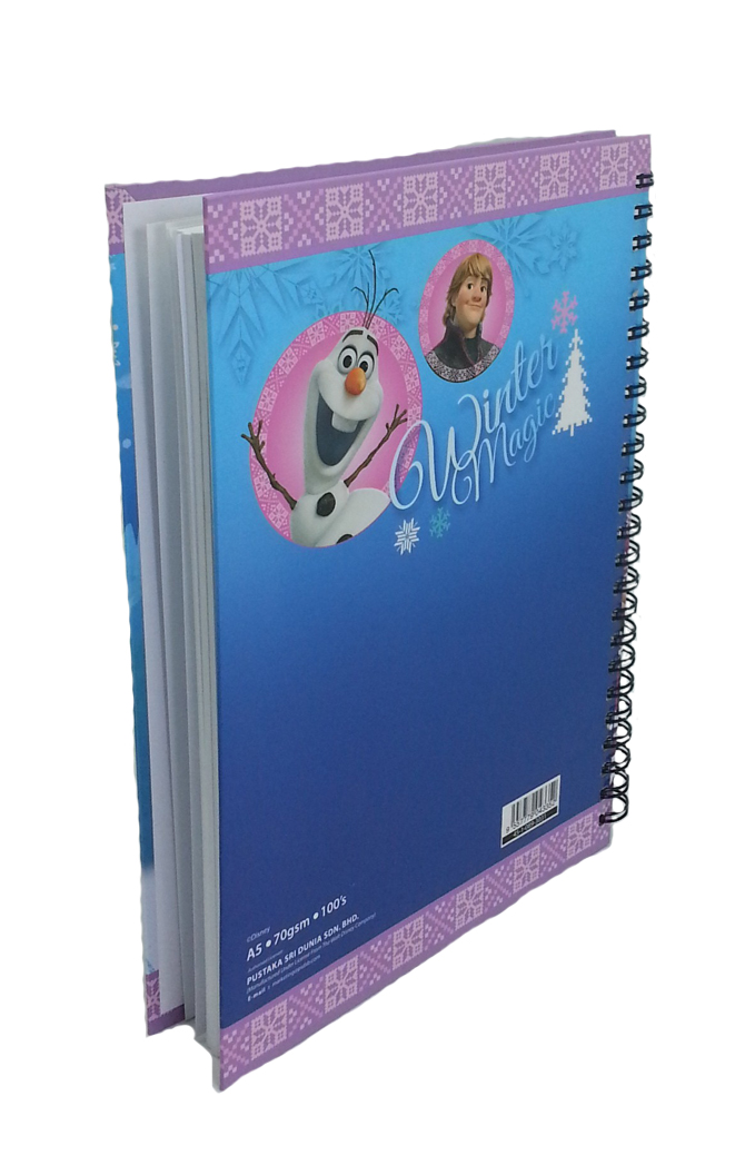 DISNEY FROZEN ANNA & ELSA A5 NOTE BOOK WITH STATIONERY SET -9658