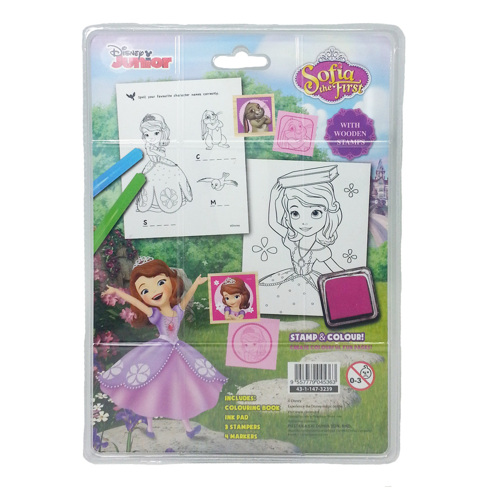 DISNEY SOFIA THE FIRST FOREST COLORING & STAMPER SET-12238